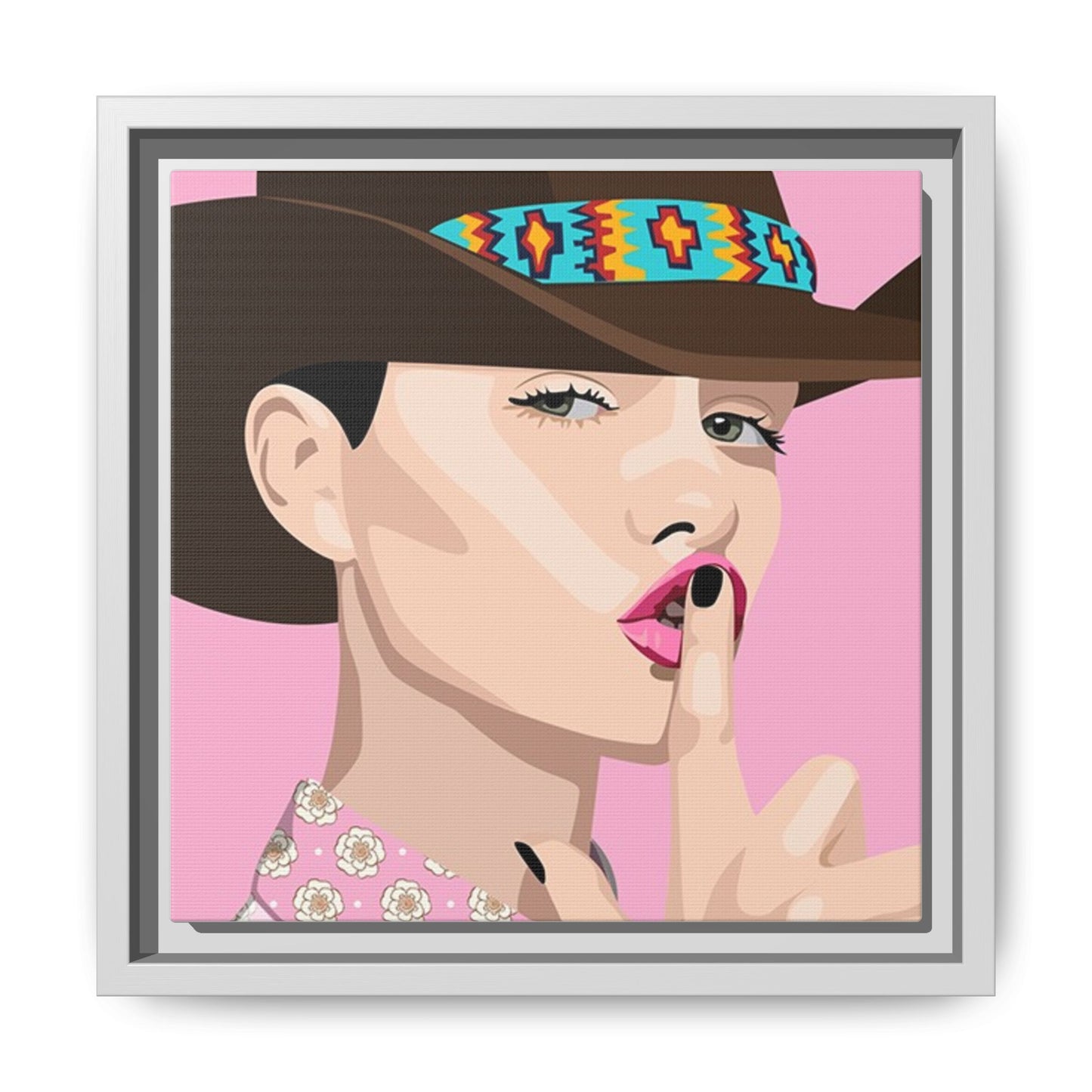 Vivid 63 by Orit Fuchs Matte Framed Canvas Wall Art