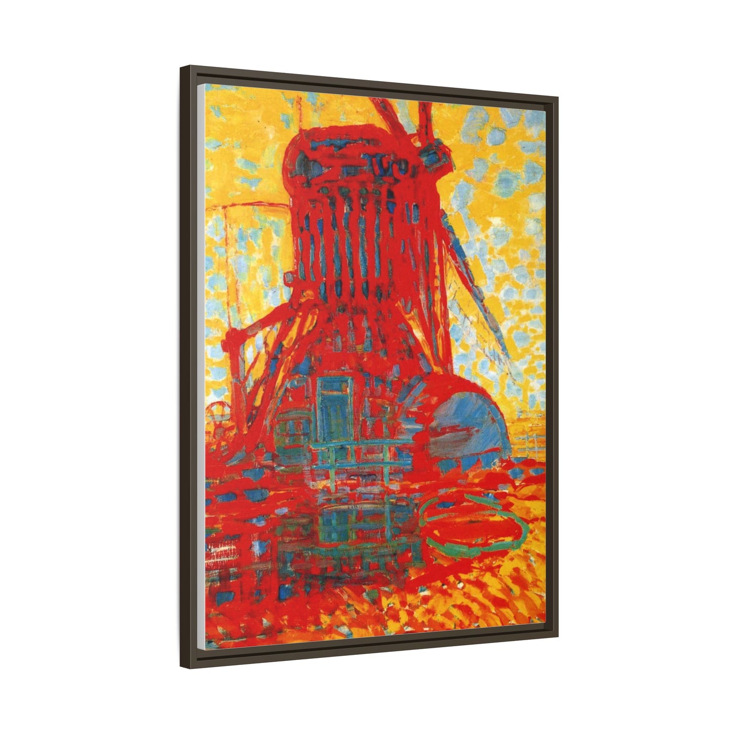 Mill by Sunlight by Piet Mondrian Matte Framed Canvas Wall Art Print