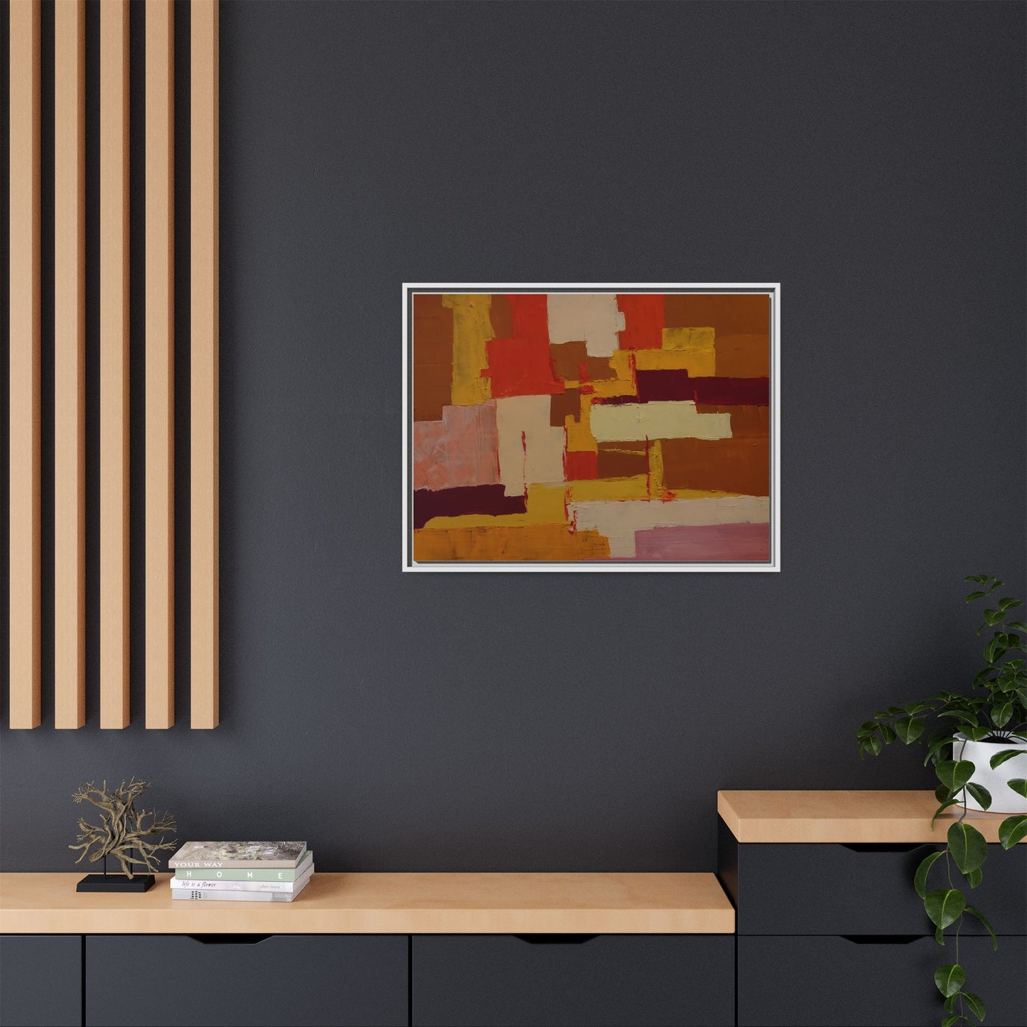 Tableau Confusion by Nicolae Calancea Framed Canvas Wall Art Print