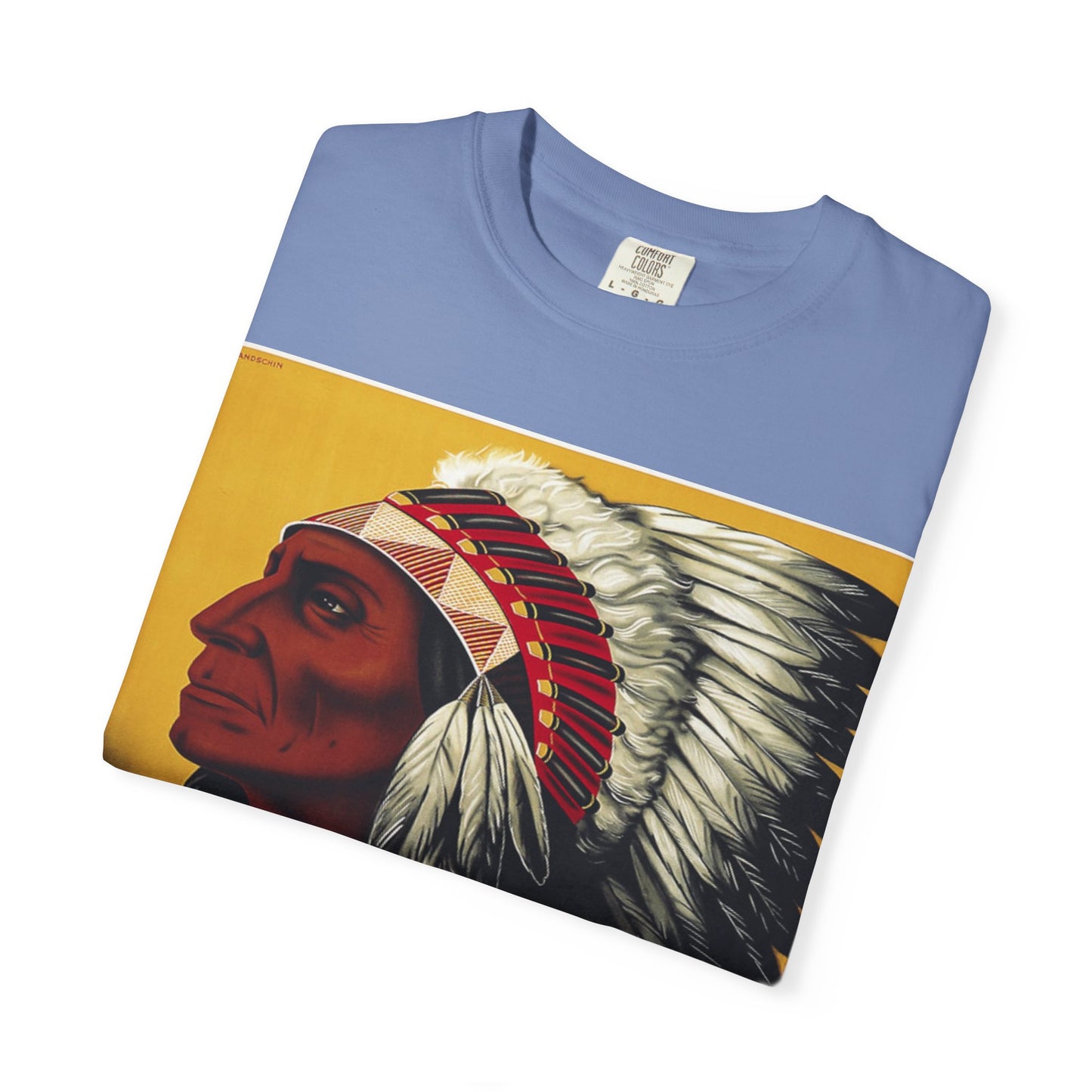 T-Shirt — Retro 'Indiana' Native Chief Vintage Poster Design