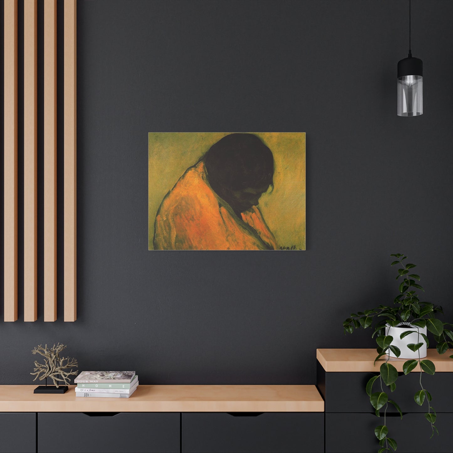 Amparo by Isidre Nonell Matte Stretched Canvas Wall Art Print