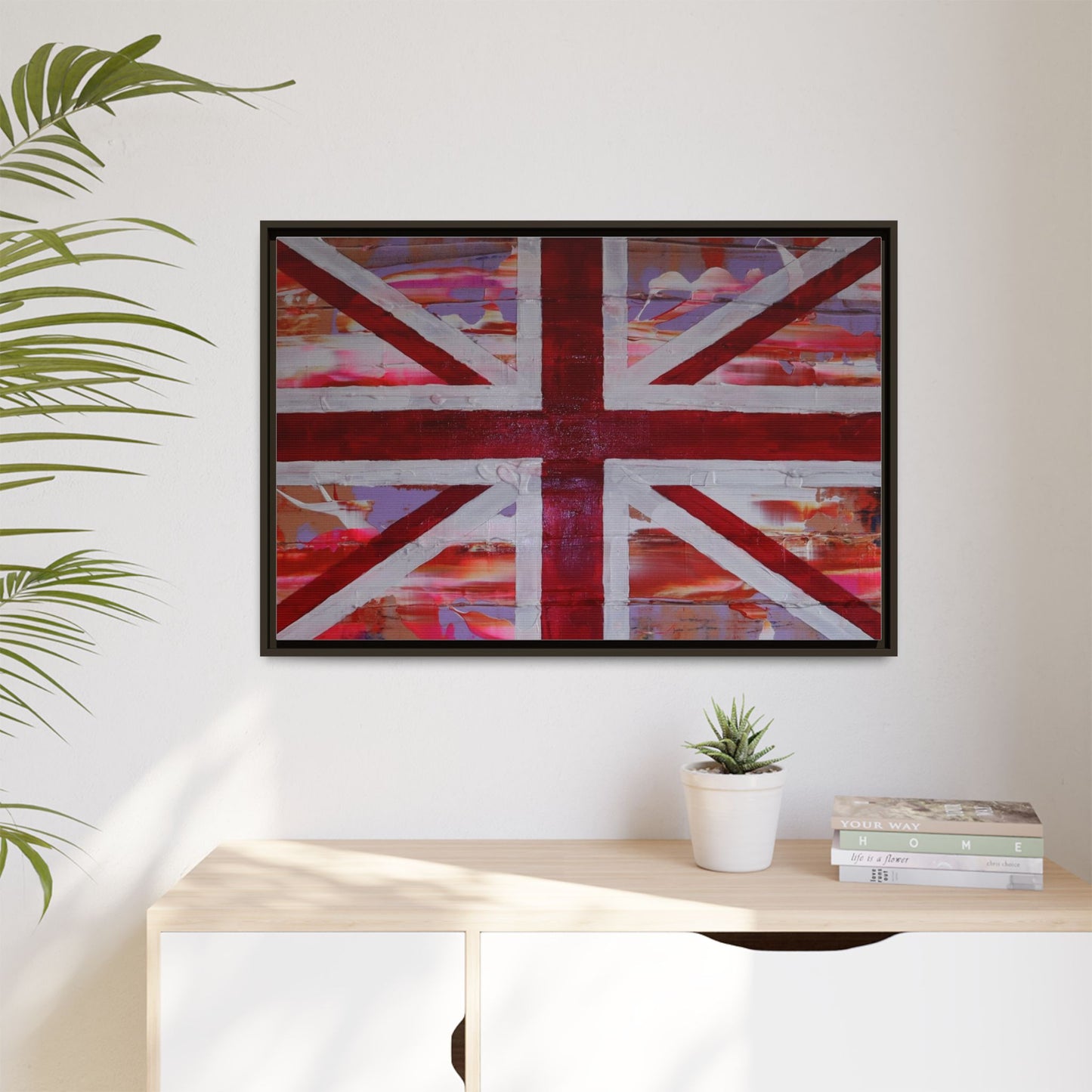 Union Jack is back! by Norman Barrett Framed Matte Canvas Print Wall Art