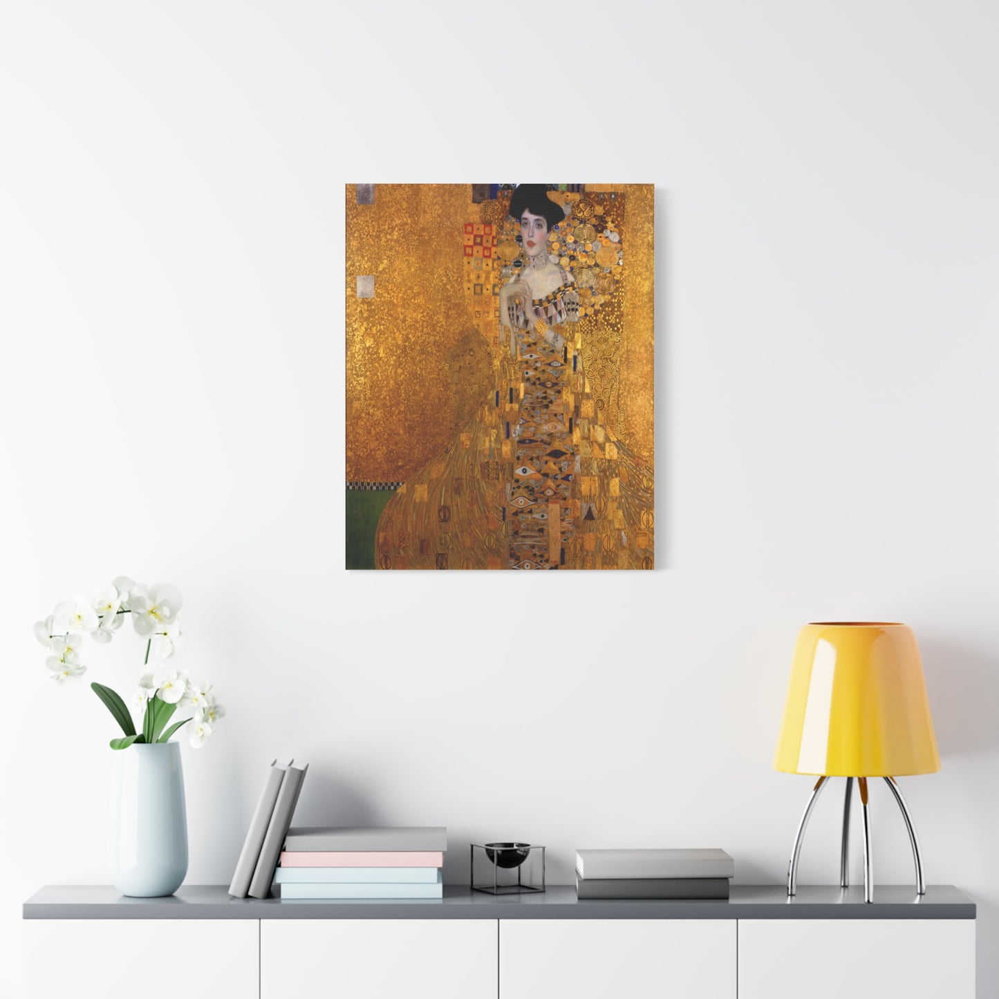 Adele Bloch-Bauer by Gustav Klimt Matte Canvas Wall Art Print