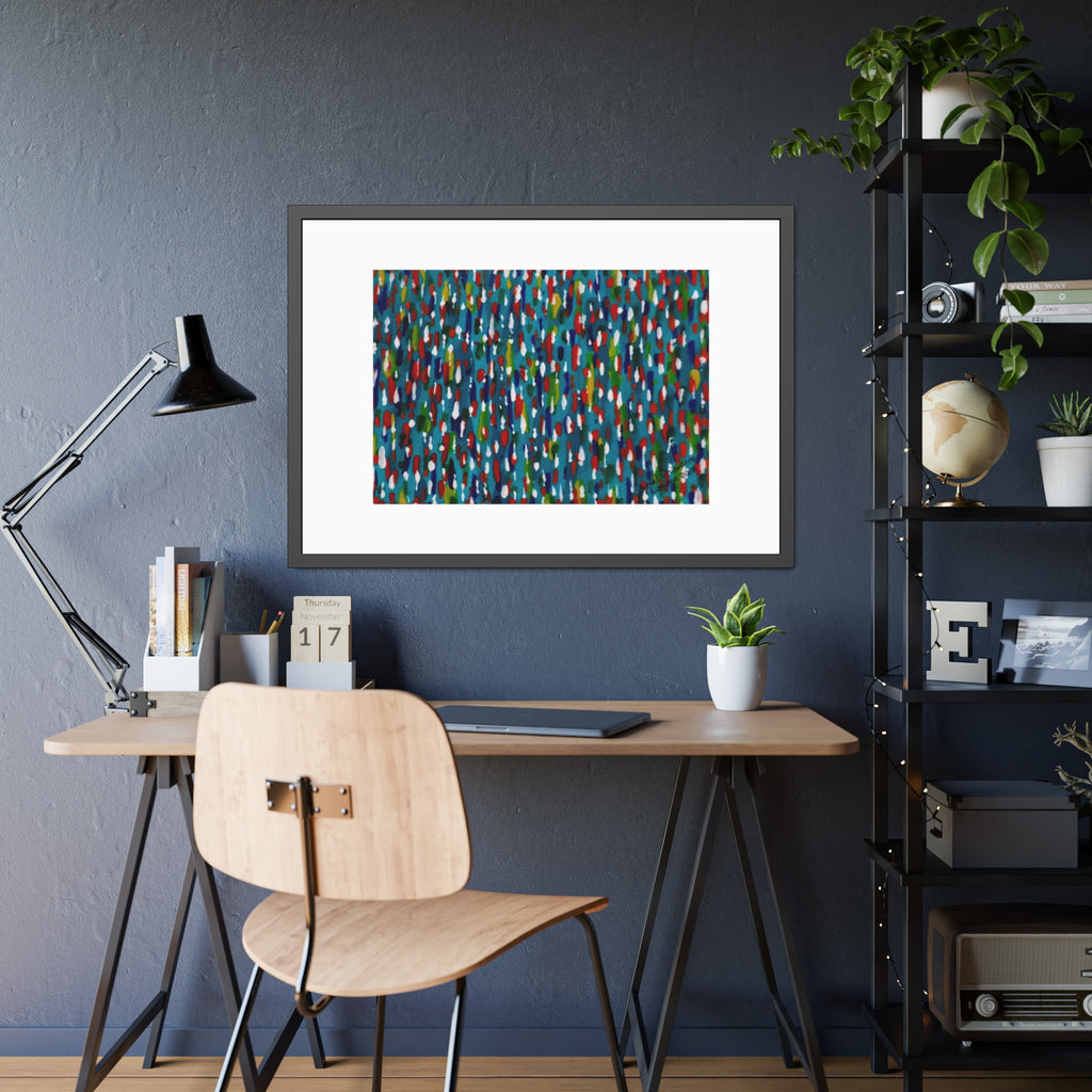 Colours Of The Soul Reflecting On Water by Ariel Chavarro Avila Framed Wall Art Print