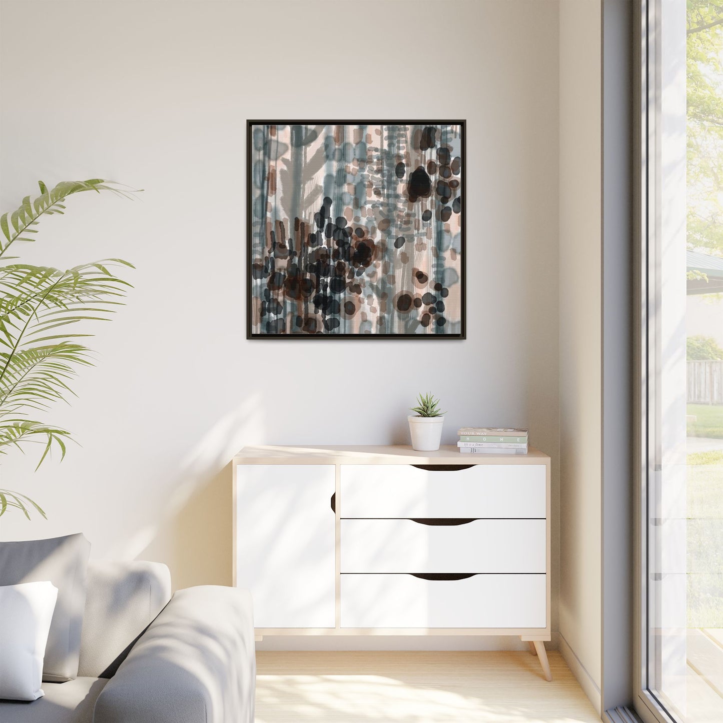 Vleken by an unknown artist Framed Canvas Art