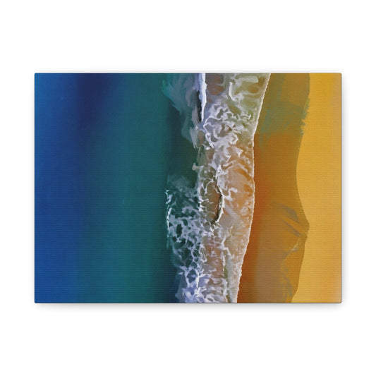 Coastal Waves Matte Canvas Print — Ocean Beach Wall Art