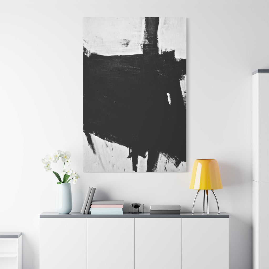 Sabra by Franz Kline Abstract Matte Canvas Wall Art Print