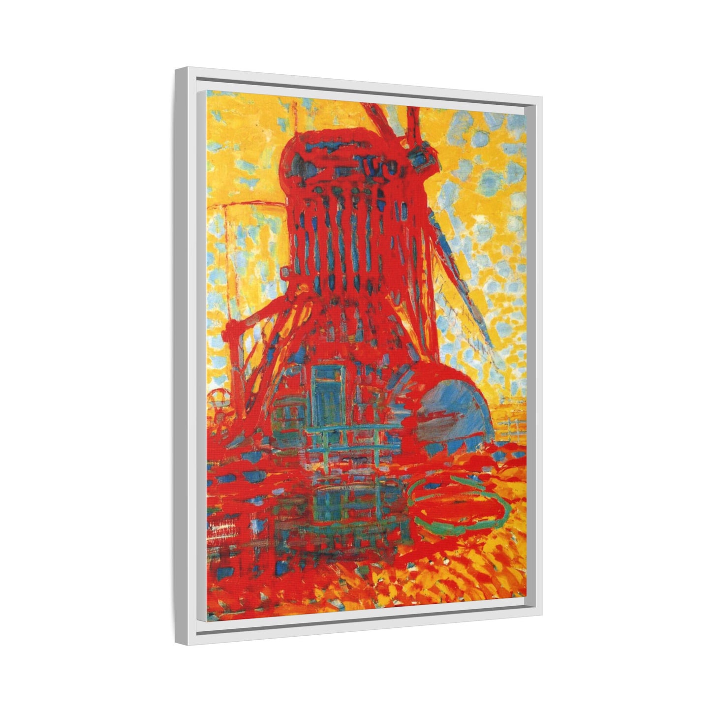Mill by Sunlight by Piet Mondrian Matte Framed Canvas Wall Art Print