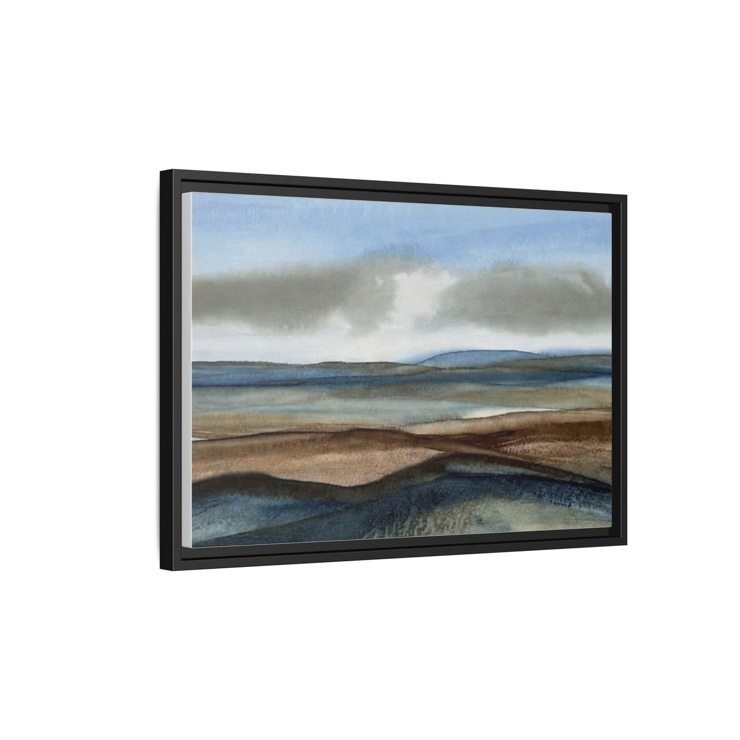 Matte Canvas Landscape, Framed (Multi-color)
