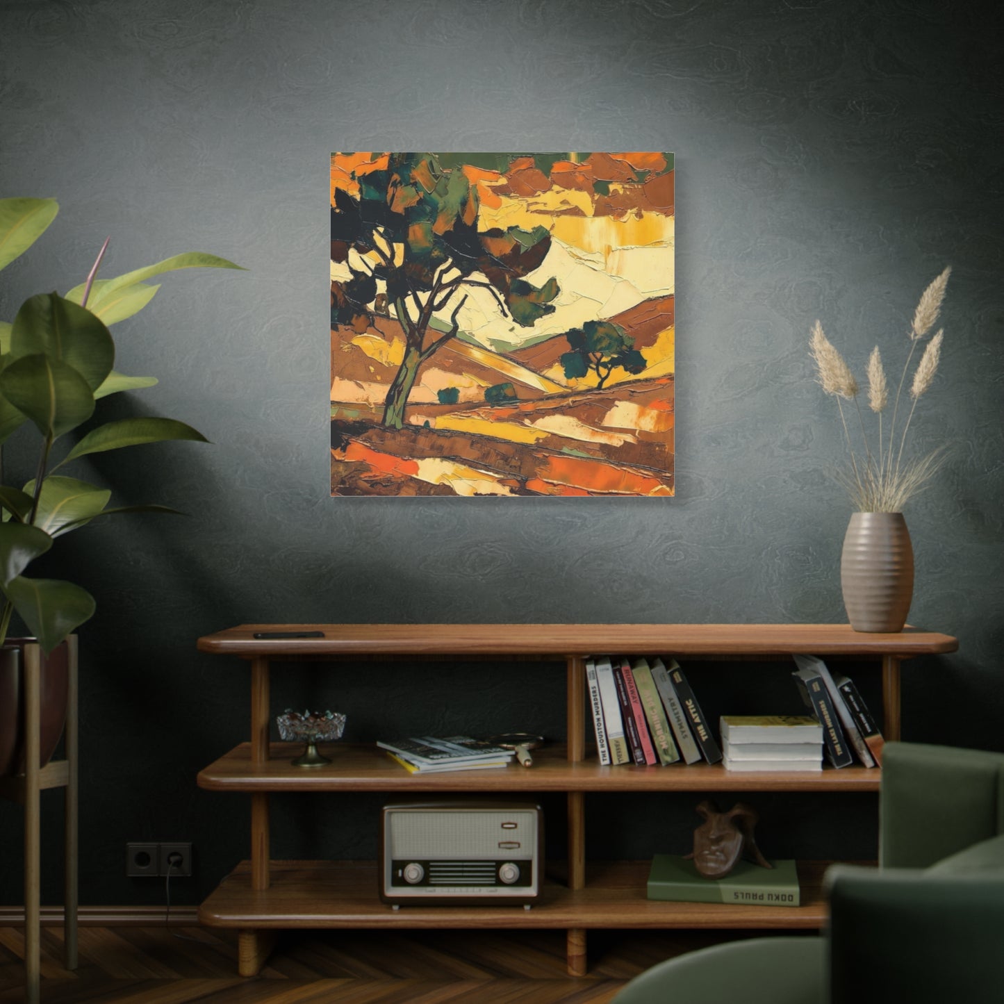 Abstract Autumn Landscape Canvas