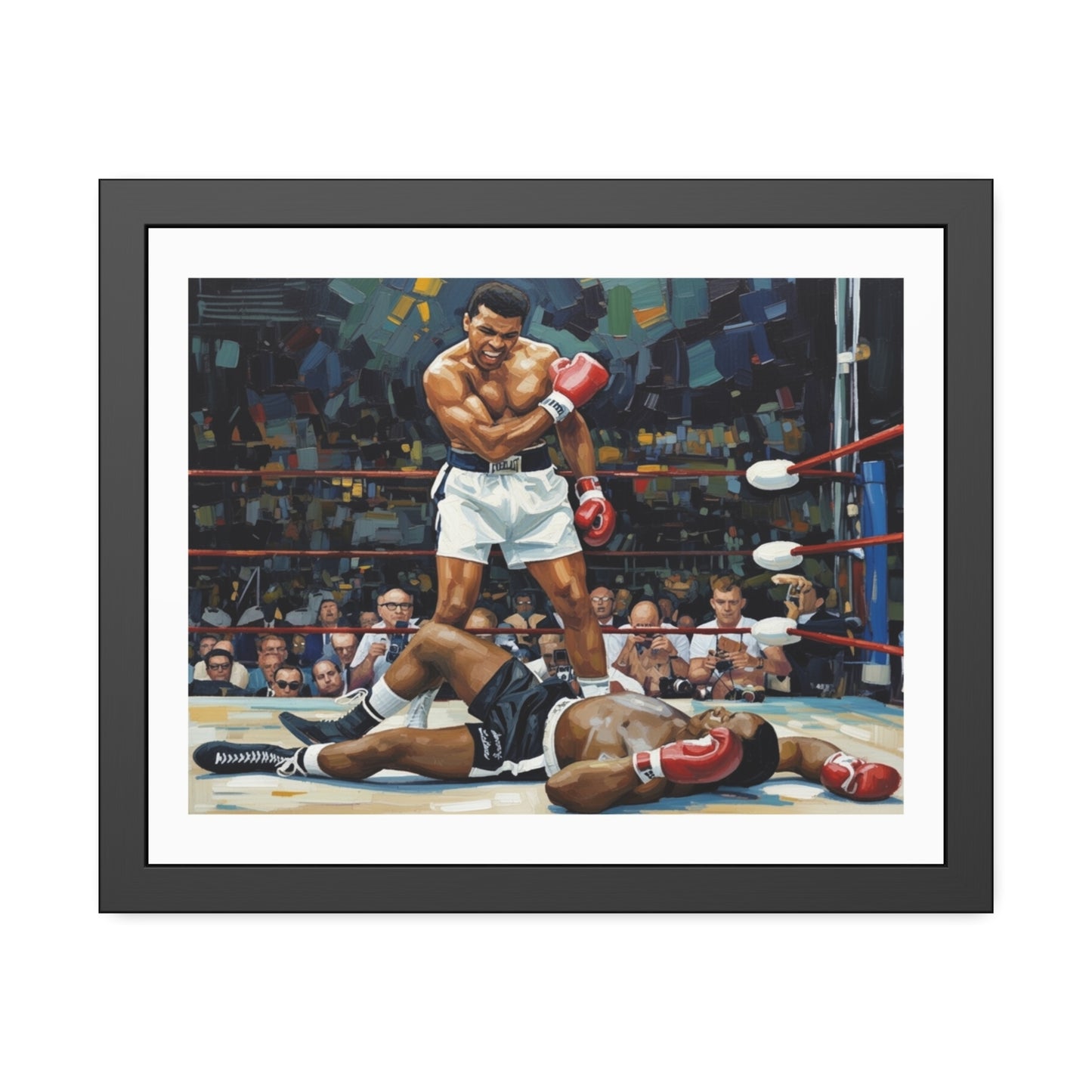 Muhammad Ali 'The Knockout' Framed Poster — Vintage Boxing Wall Art