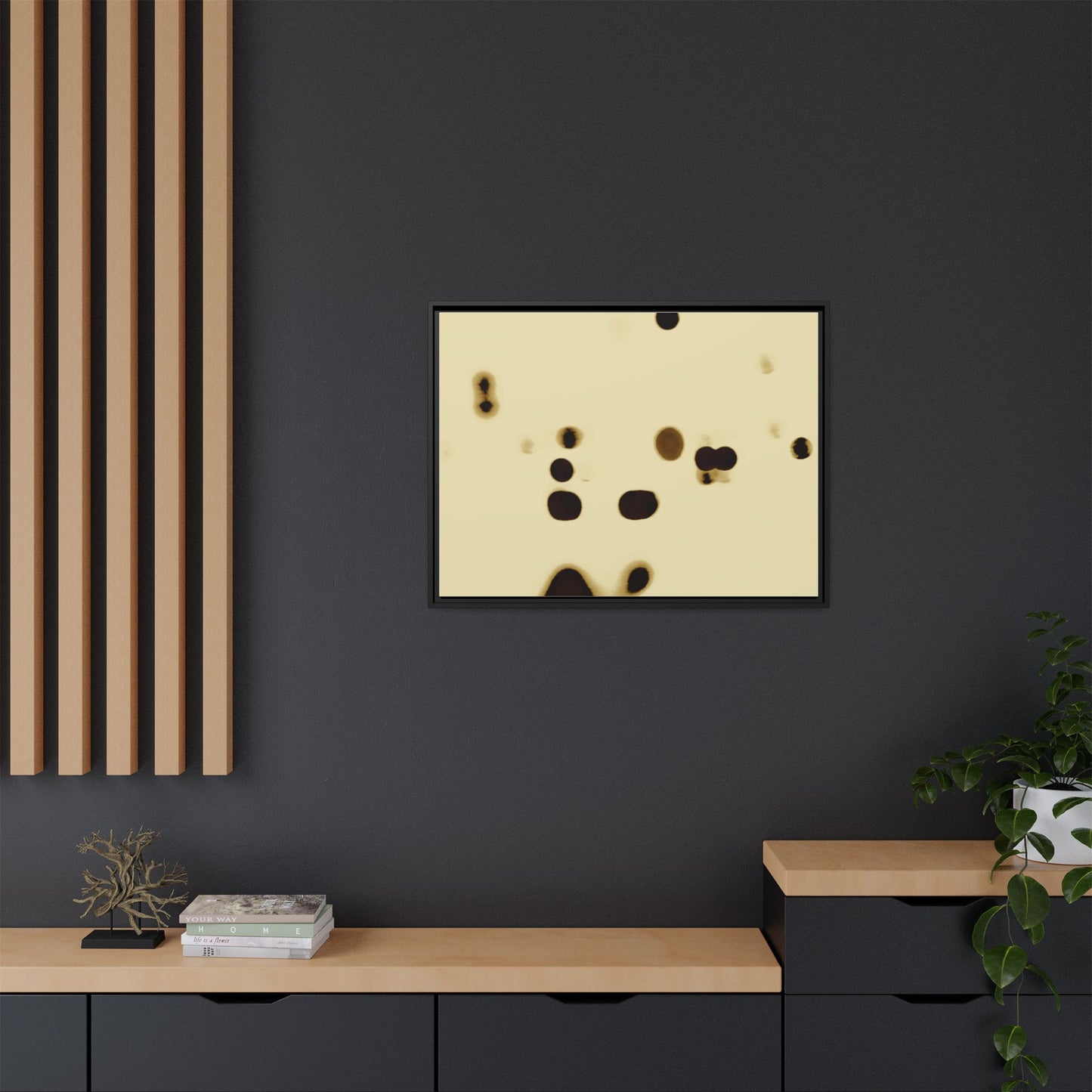 People Communicating by Unknown Abstract Framed Minimalist Wall Art Print