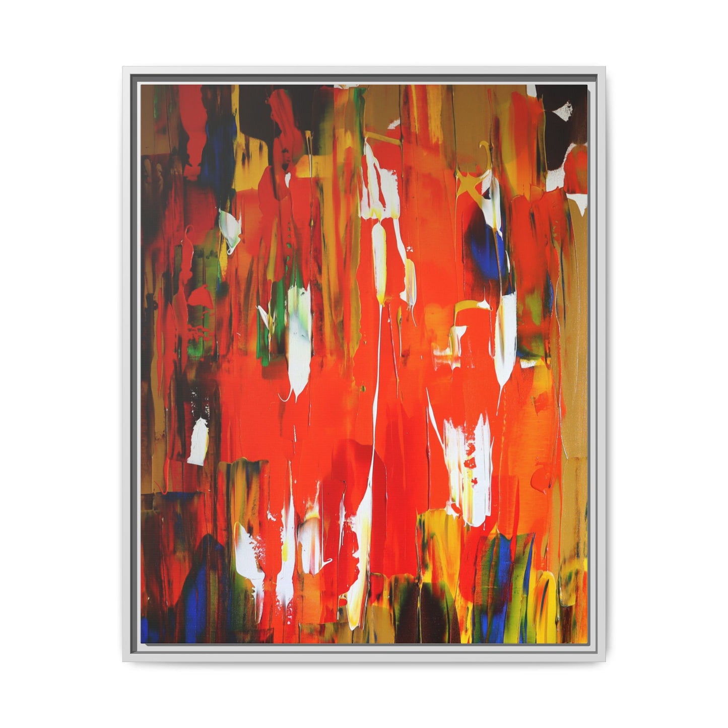 Burn baby burn by Norman Barrett Framed Matte Canvas Wall Art