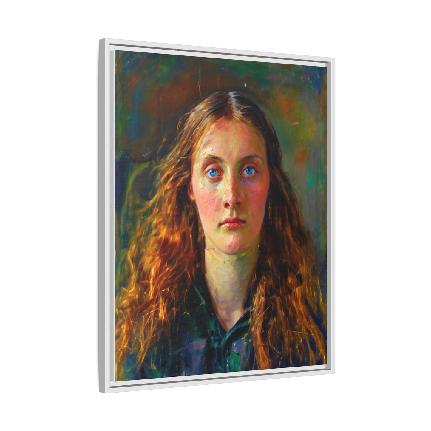 Framed Matte Canvas Print — Vintage Portrait Art