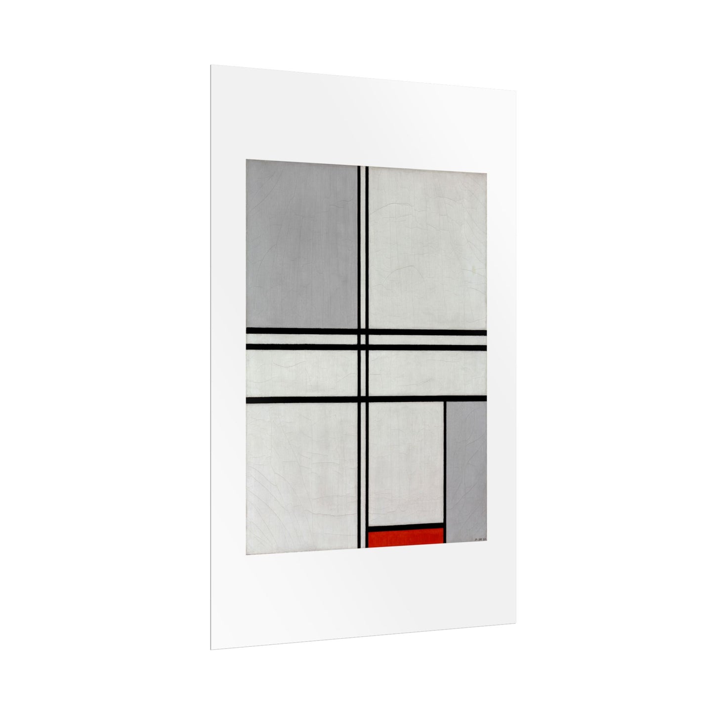 Composition (No. 1) by Piet Mondrian Abstract  Wall Art Print