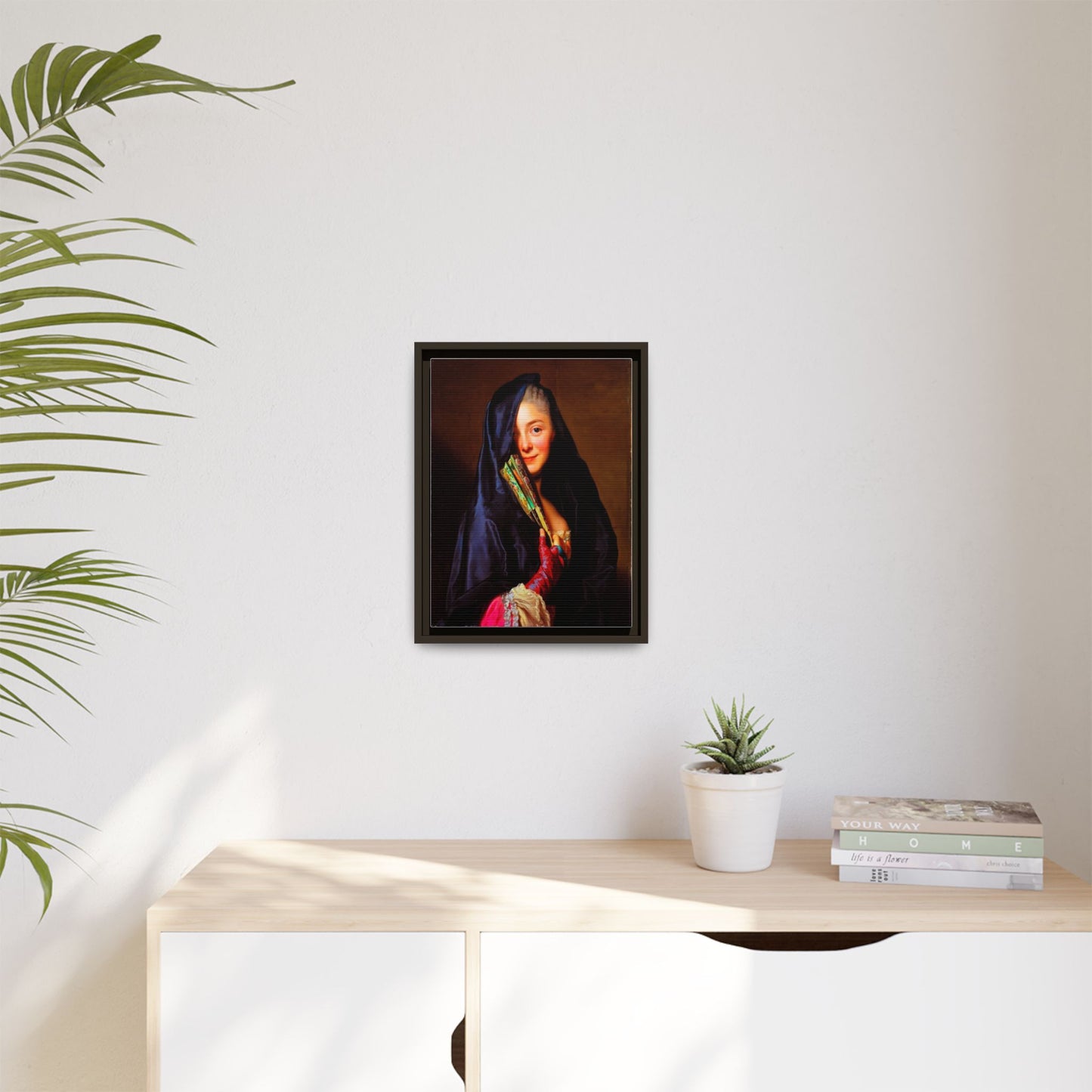 Framed Matte Canvas Wall Art — Classical Portrait Print
