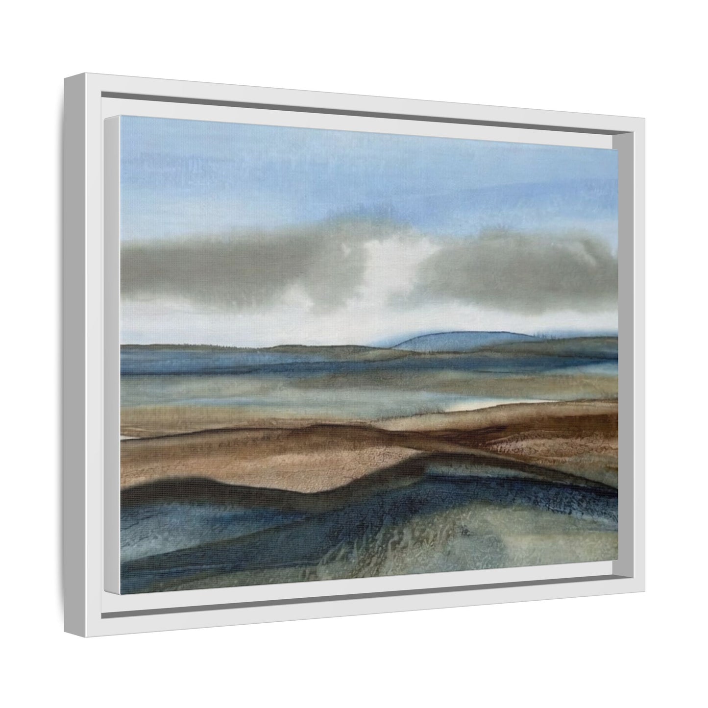 Matte Canvas Landscape, Framed (Multi-color)