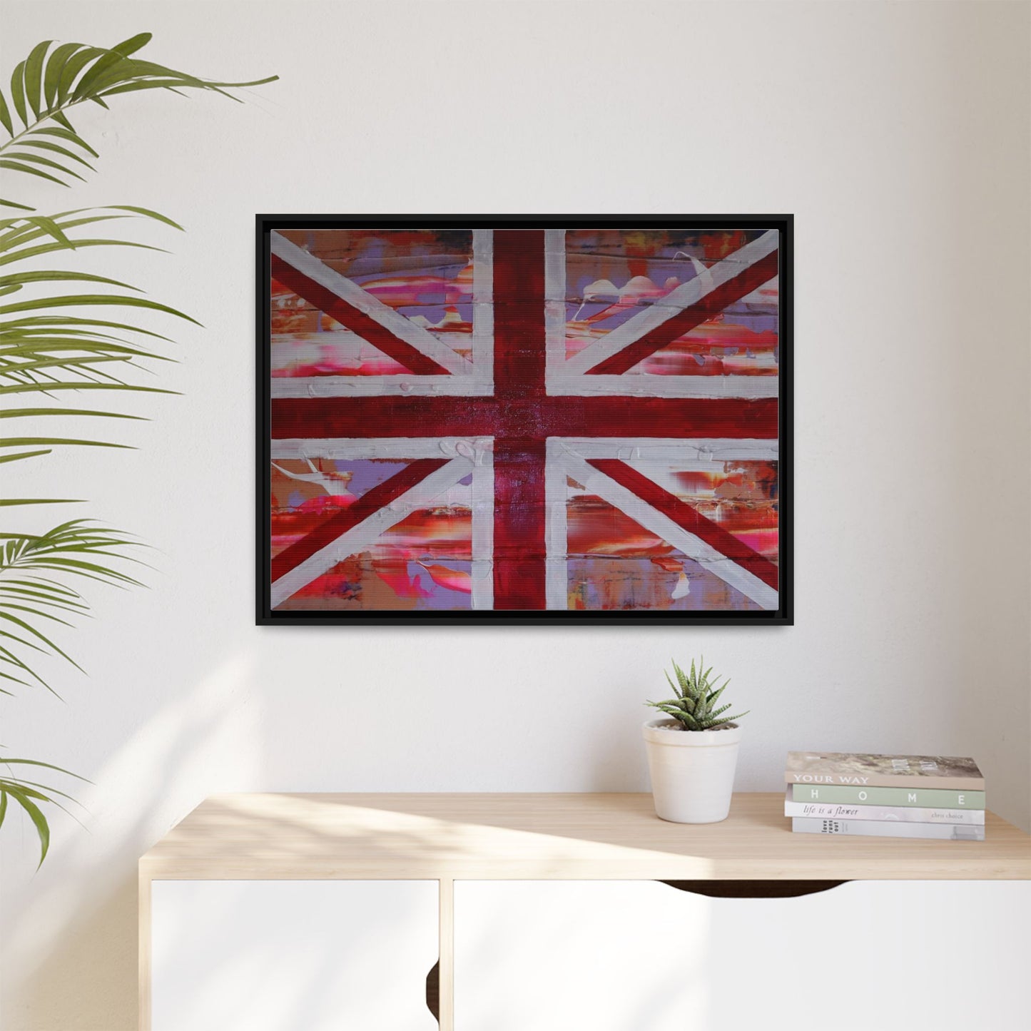Union Jack is back! by Norman Barrett Framed Matte Canvas Print Wall Art