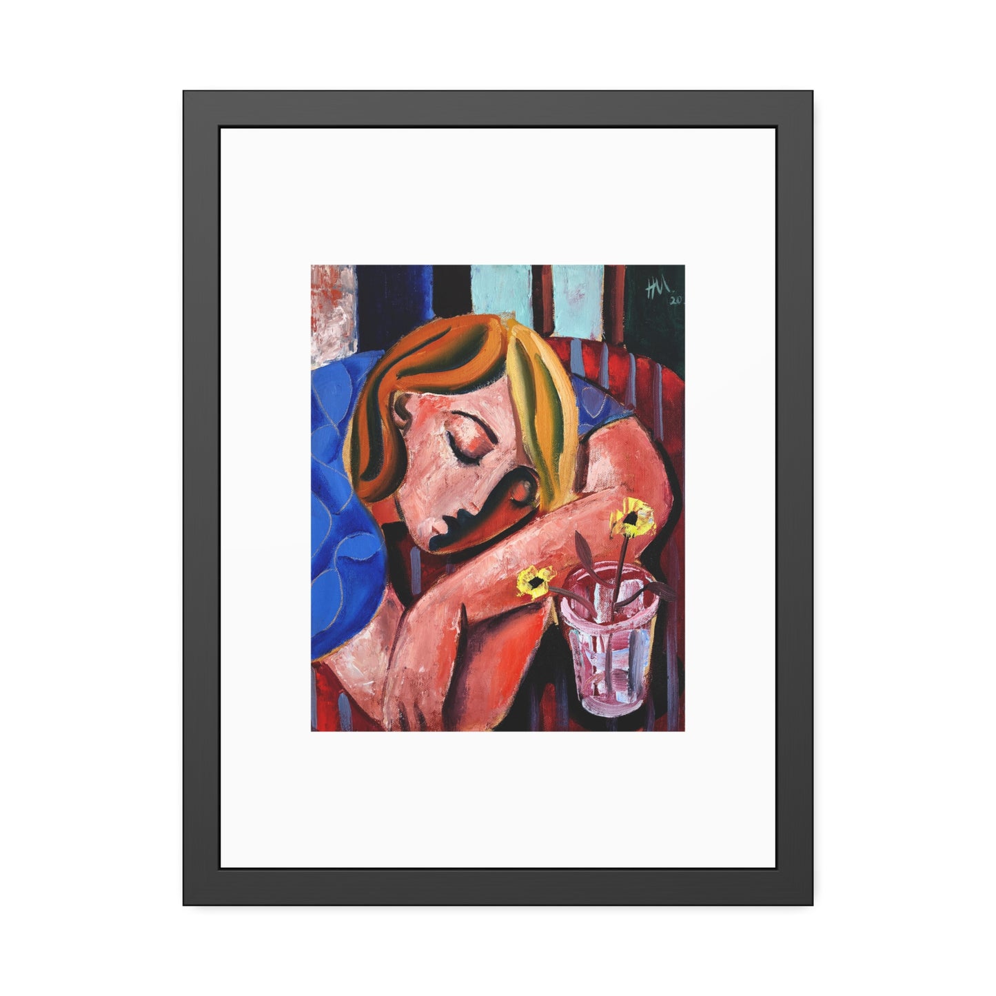 When she finally woke the world around her had changed unrecognizably by Hennie Niemann jnr Framed Wall Art Print