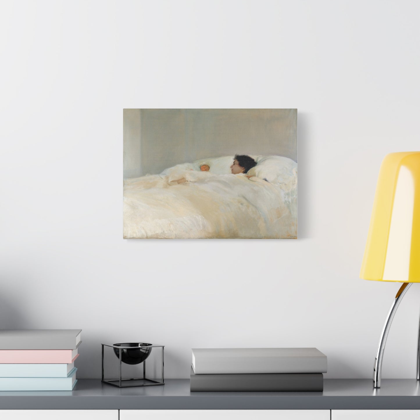 Mother by Joaquin Sorolla y Bastida Art Canvas Print — Serene Nursery Wall Decor