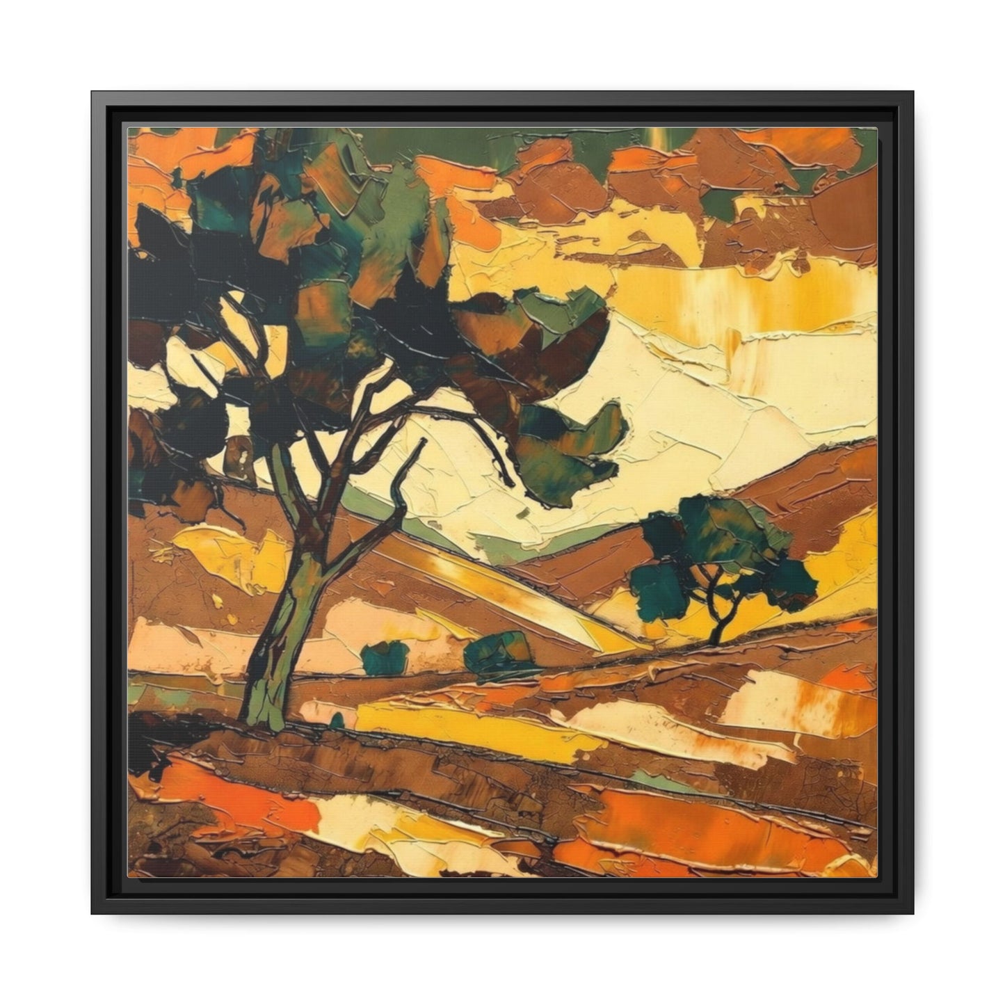 Framed Matte Canvas Landscape Art Print