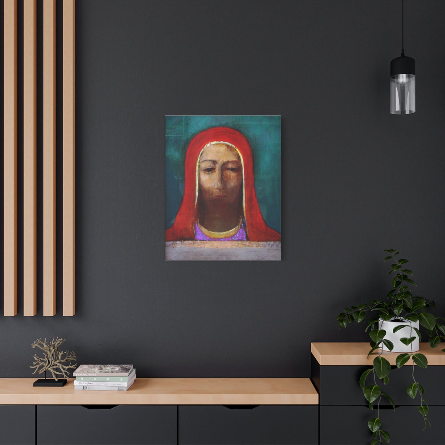 Le Silence by Odilon Redon Matte Canvas Wall Art Print