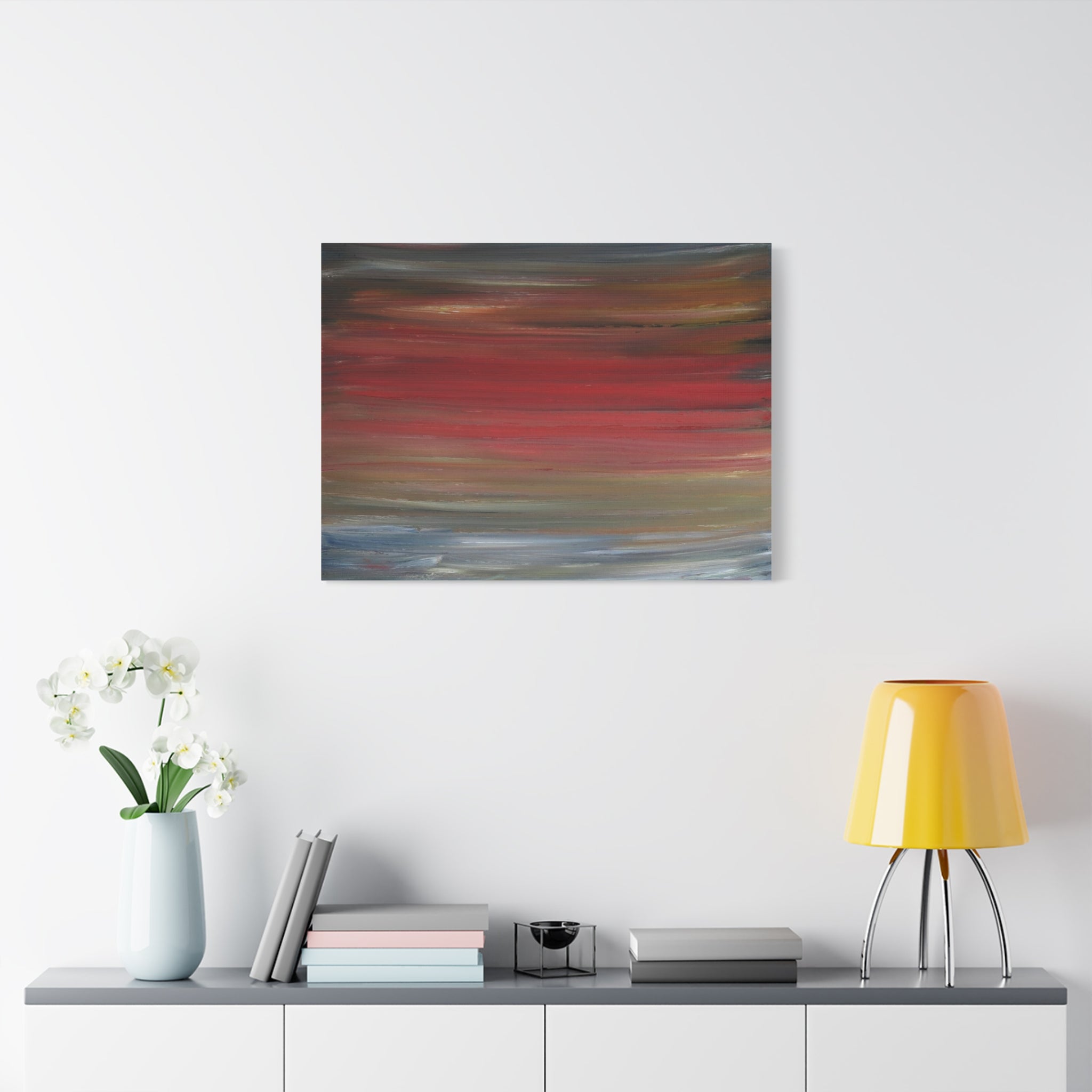 Misty morning by Norman Barrett Matte Canvas Print Wall Art