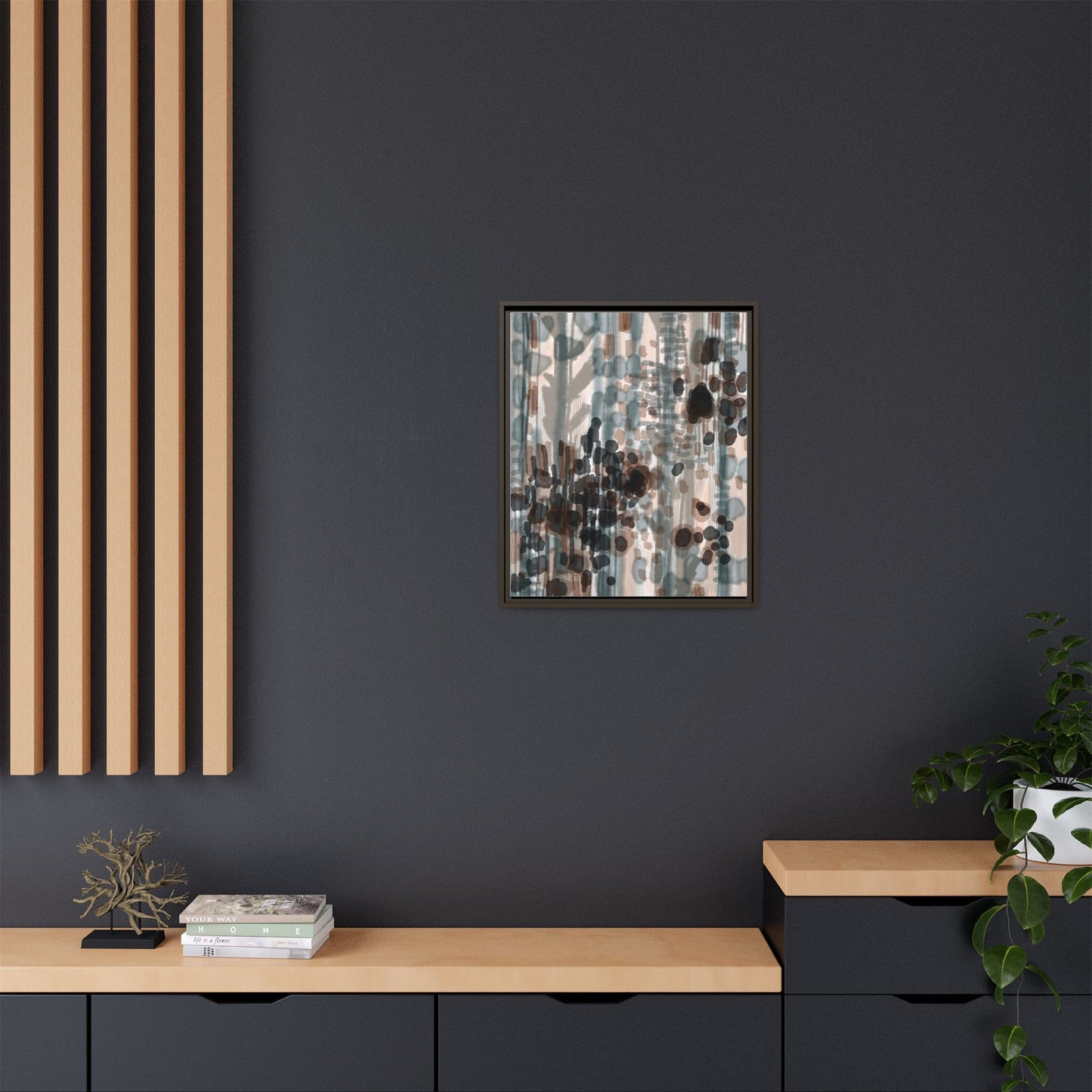 Vleken by an unknown artist Framed Canvas Art