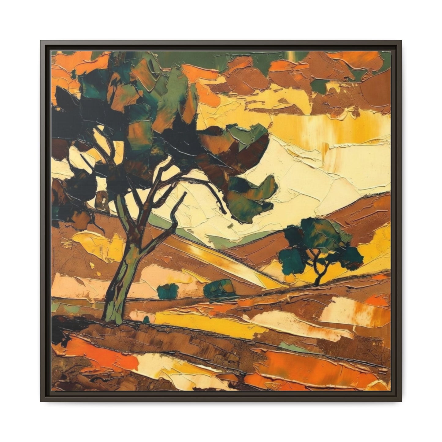 Framed Matte Canvas Landscape Art Print