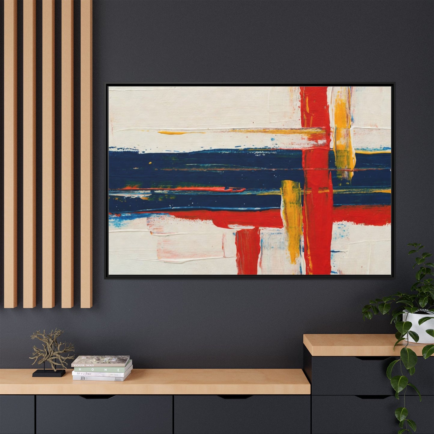 Matte Canvas, Framed (Multi-color)