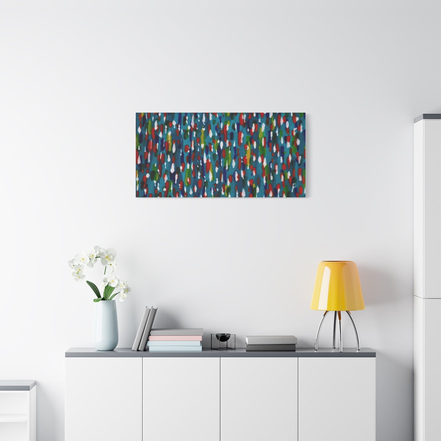 Colours Of The Soul Reflecting On Water by Ariel Chavarro Avila Matte Canvas Wall Art