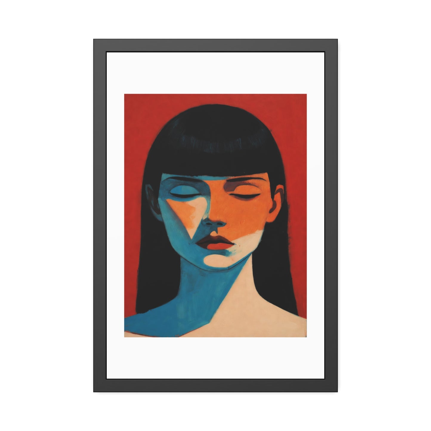 Framed Art Print — Moody Portrait Poster