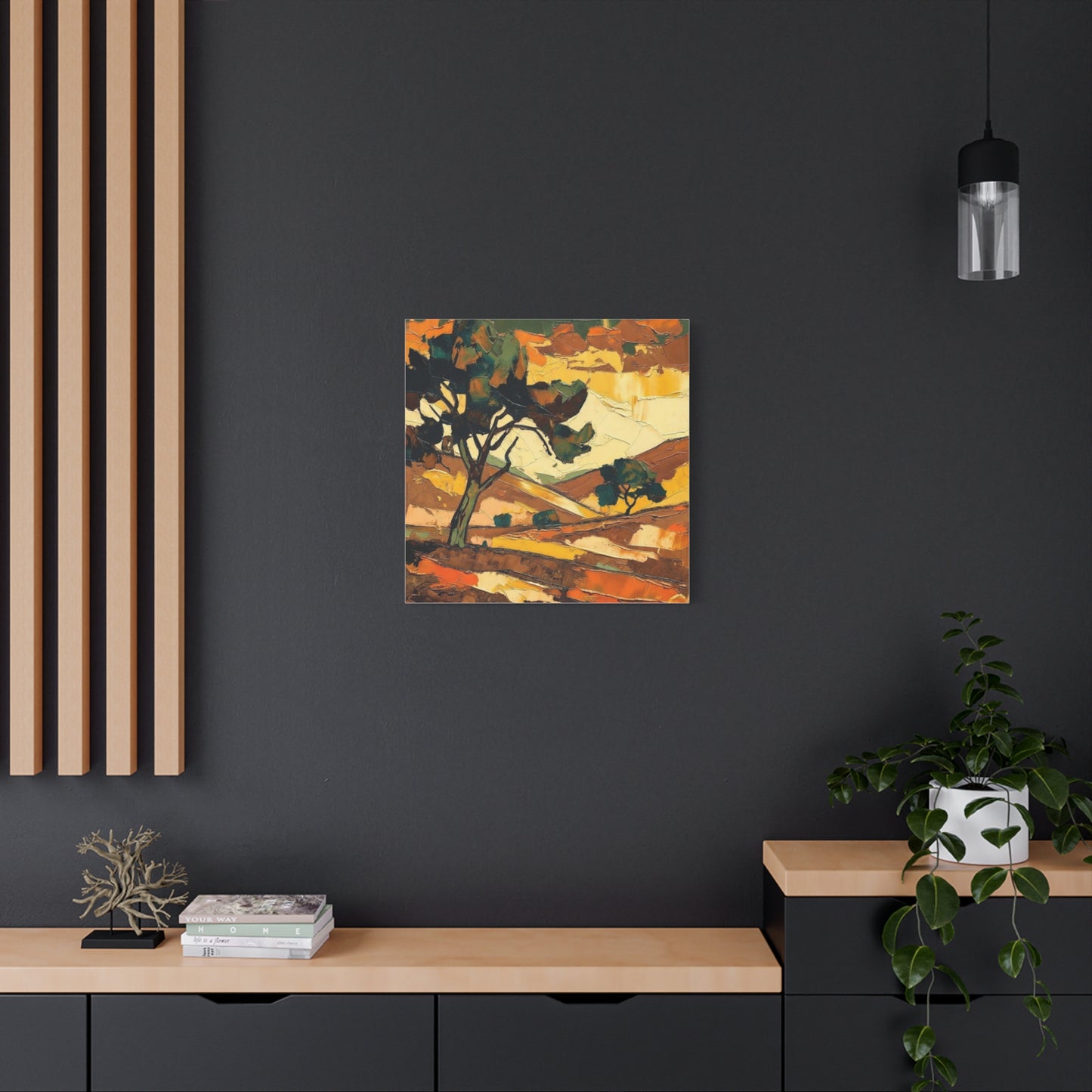 Abstract Autumn Landscape Canvas