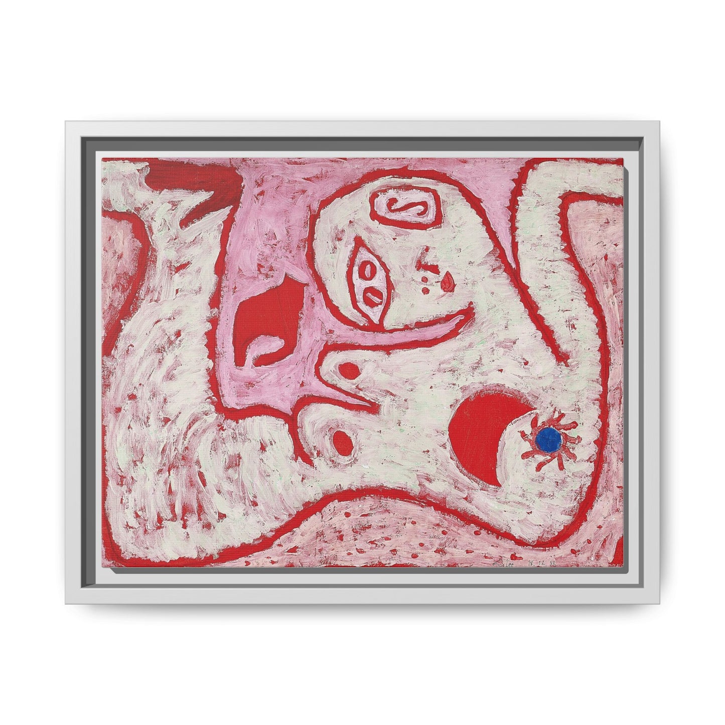 A Woman For Gods by Paul Klee Matte Canvas Framed Wall Art Decor