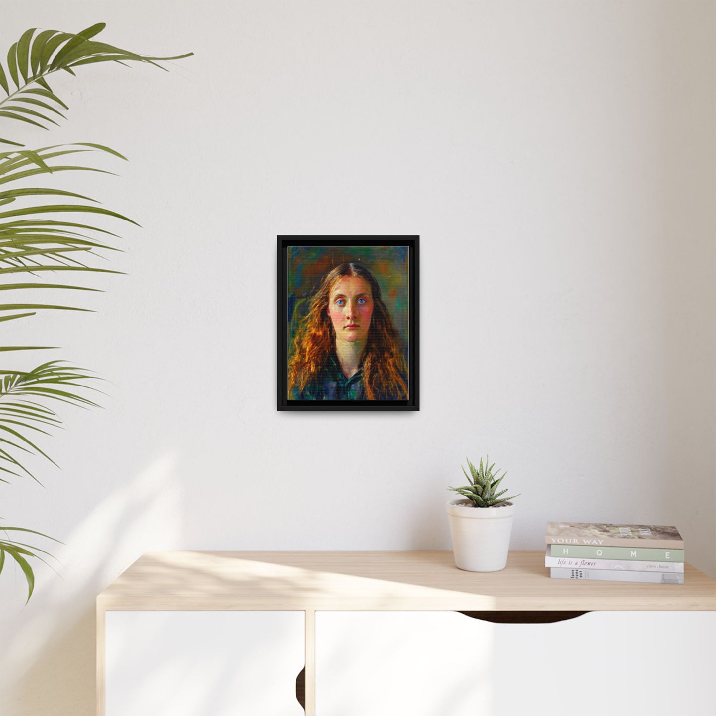 Framed Matte Canvas Print — Vintage Portrait Art