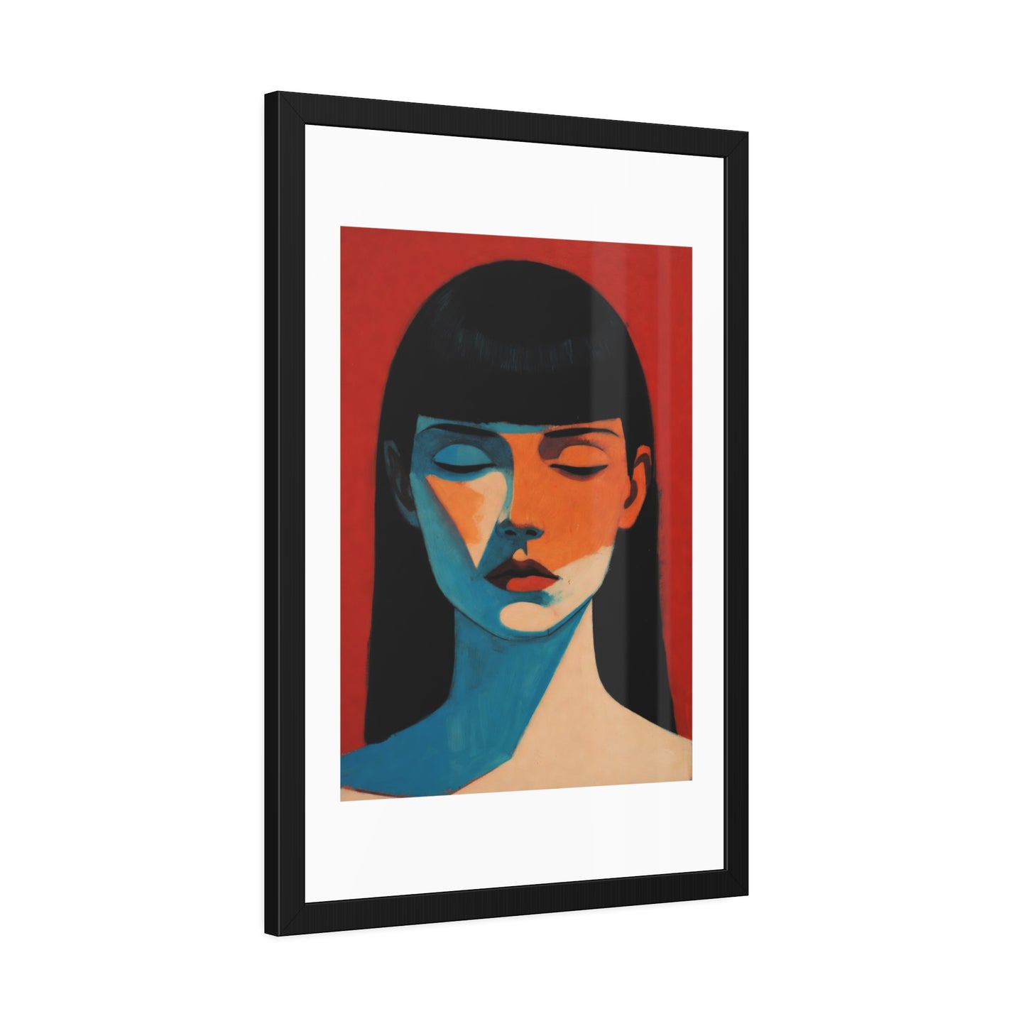 Framed Art Print — Moody Portrait Poster