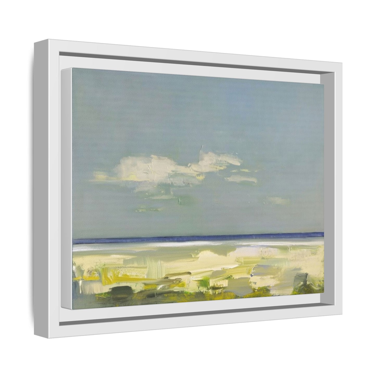 Coastal Calm Matte Canvas Framed Wall Art