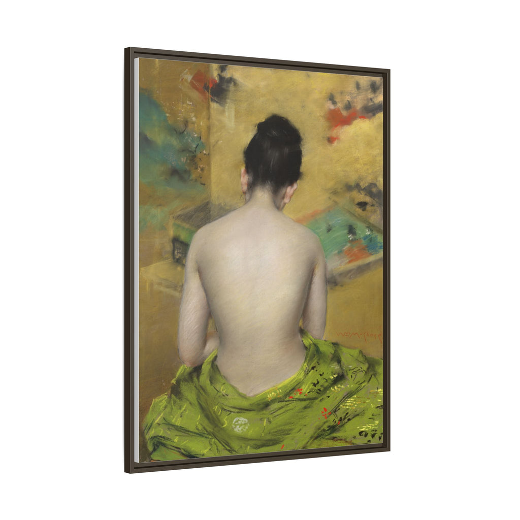 Study of Flesh Color and Gold by William Merritt Chase Framed Matte Canvas Art
