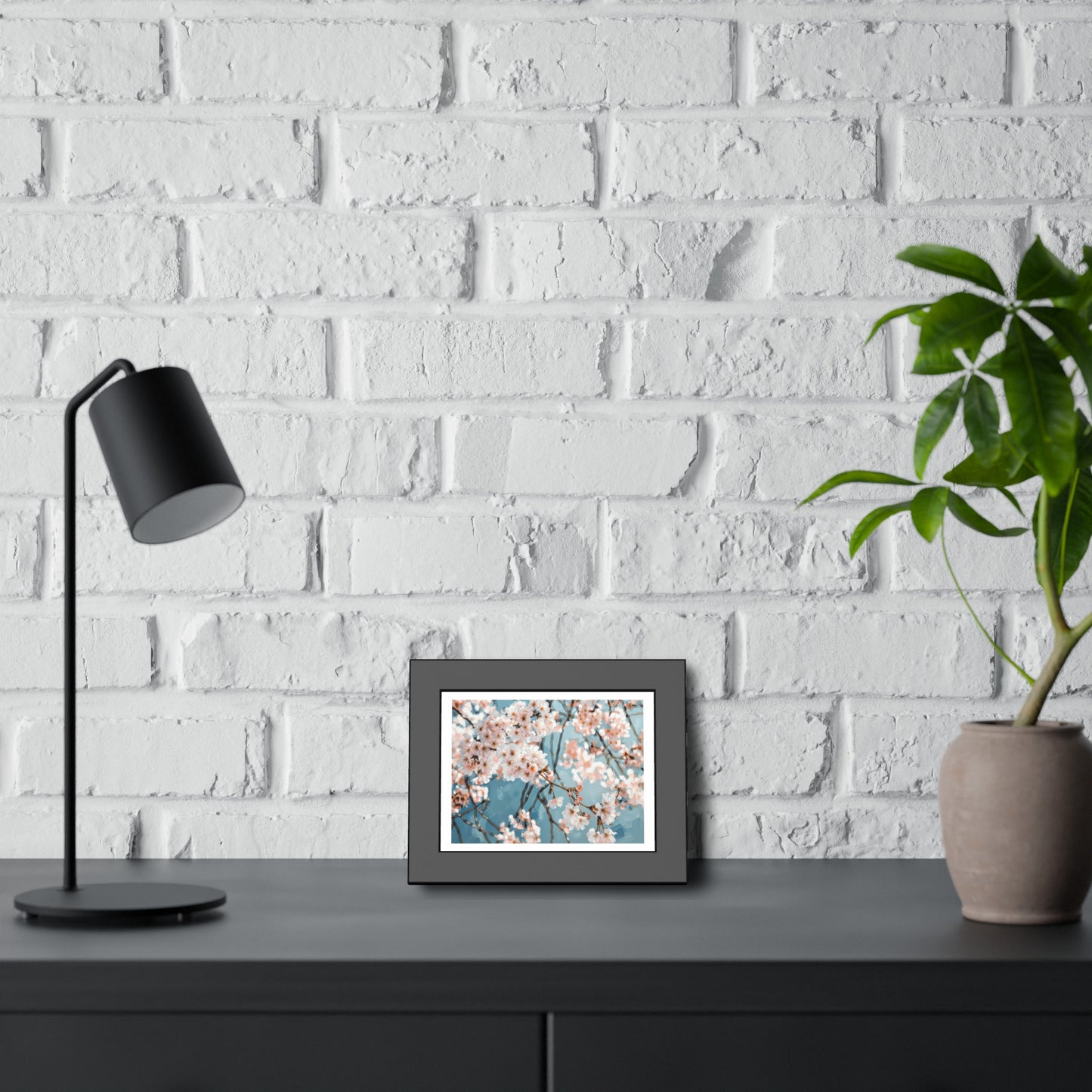 Cherry Blossom Framed Poster — Floral Wall Art Print