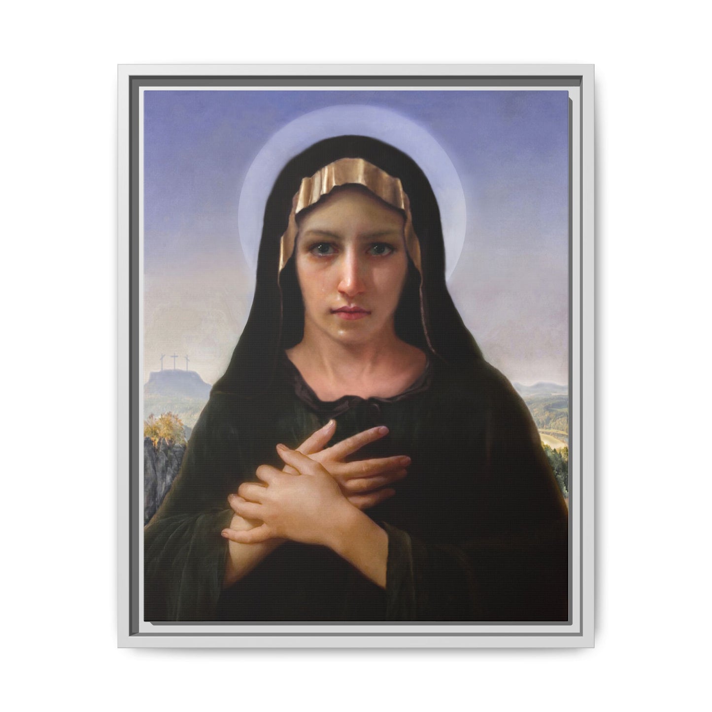 Virgo Solitudinis by William Adolphe Bouguereau Framed Matte Canvas Print