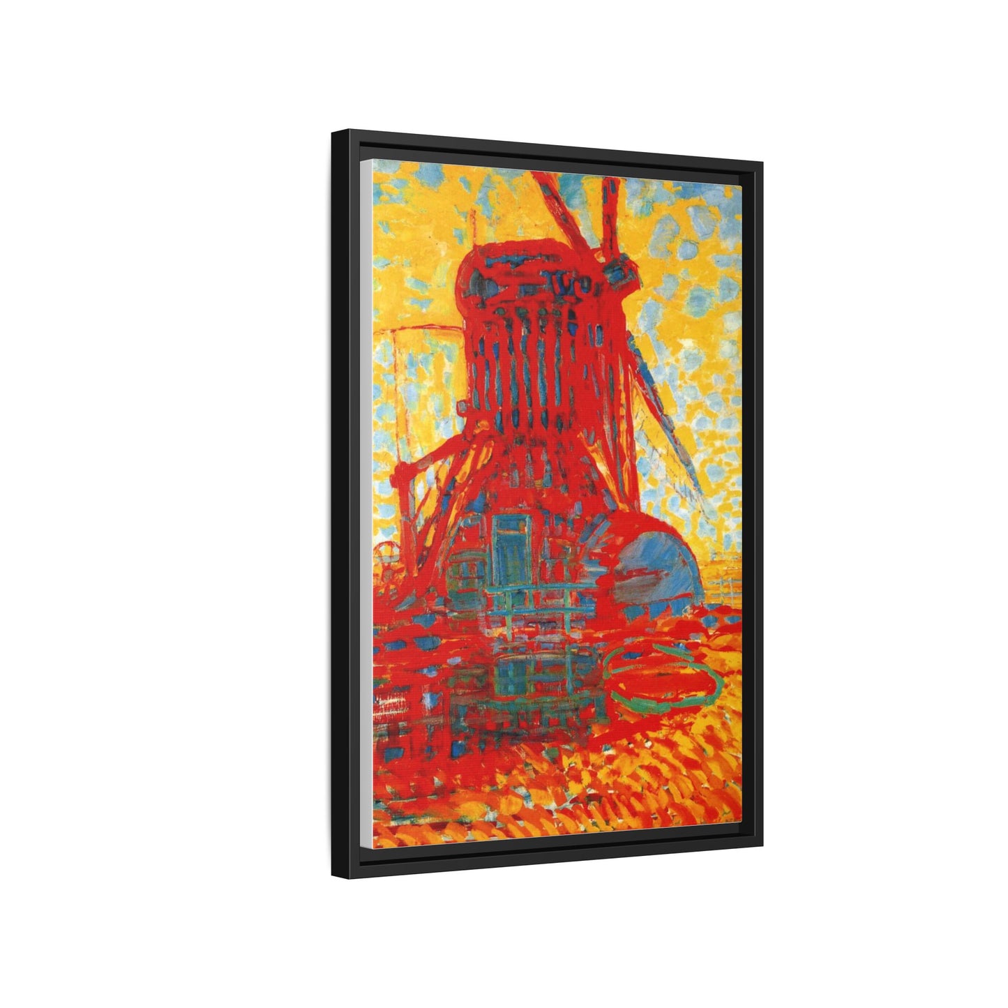 Mill by Sunlight by Piet Mondrian Matte Framed Canvas Wall Art Print