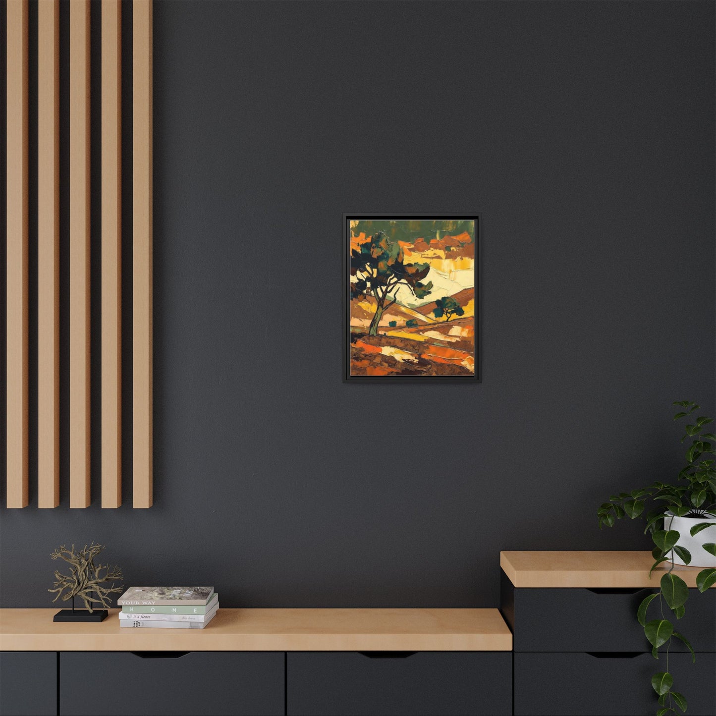 Framed Matte Canvas Landscape Art Print