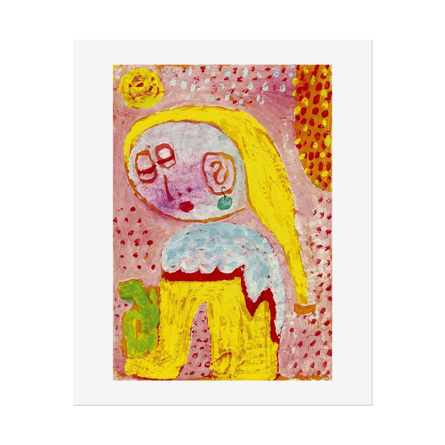 Magdalena vor der Bekehrung by Paul Klee Abstract Wall Art Poster