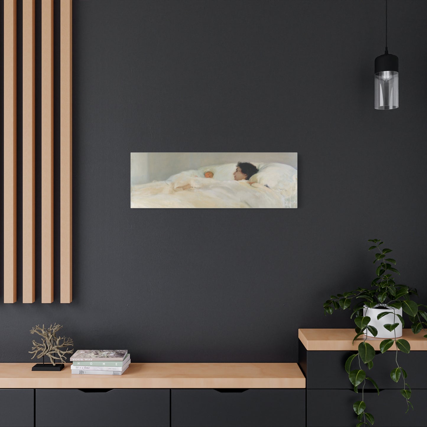 Mother by Joaquin Sorolla y Bastida Art Canvas Print — Serene Nursery Wall Decor