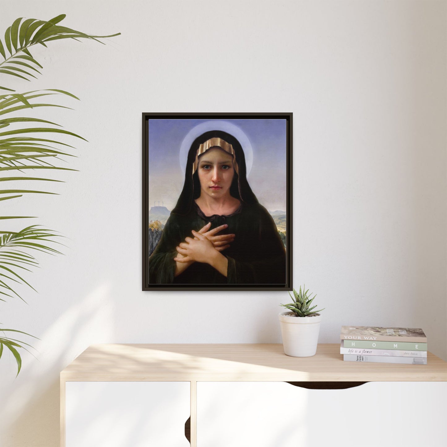 Virgo Solitudinis by William Adolphe Bouguereau Framed Matte Canvas Print