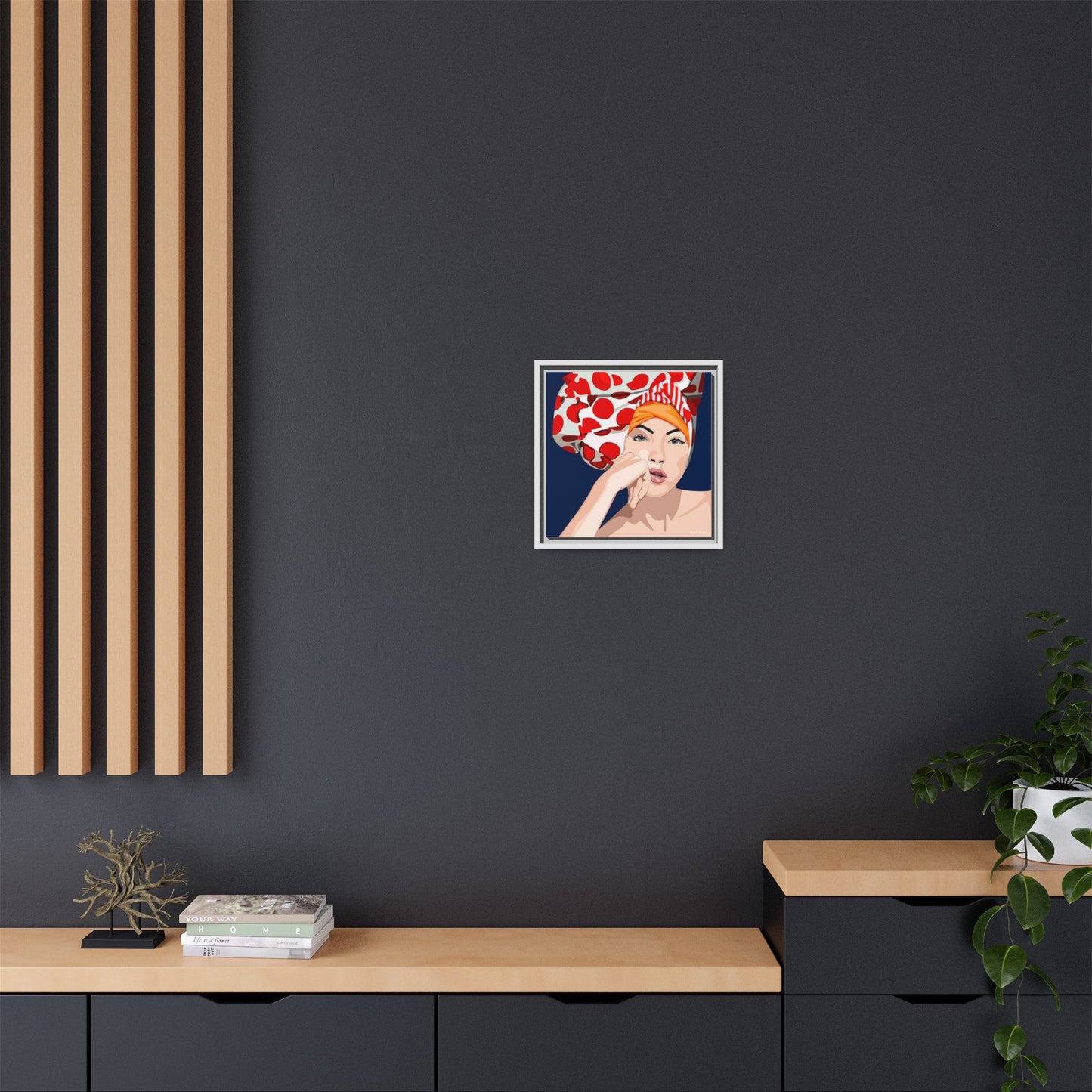 Vivid 20 by Orit Fuchs Pop Art Matte Canvas Framed Wall Art Print