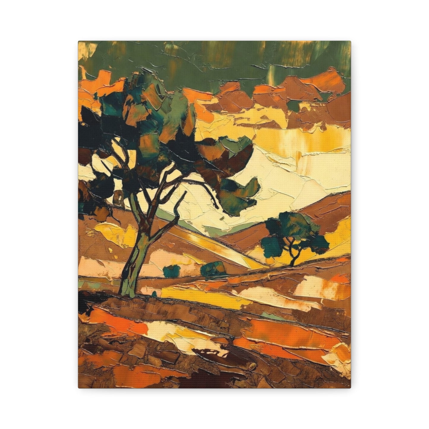Abstract Autumn Landscape Canvas