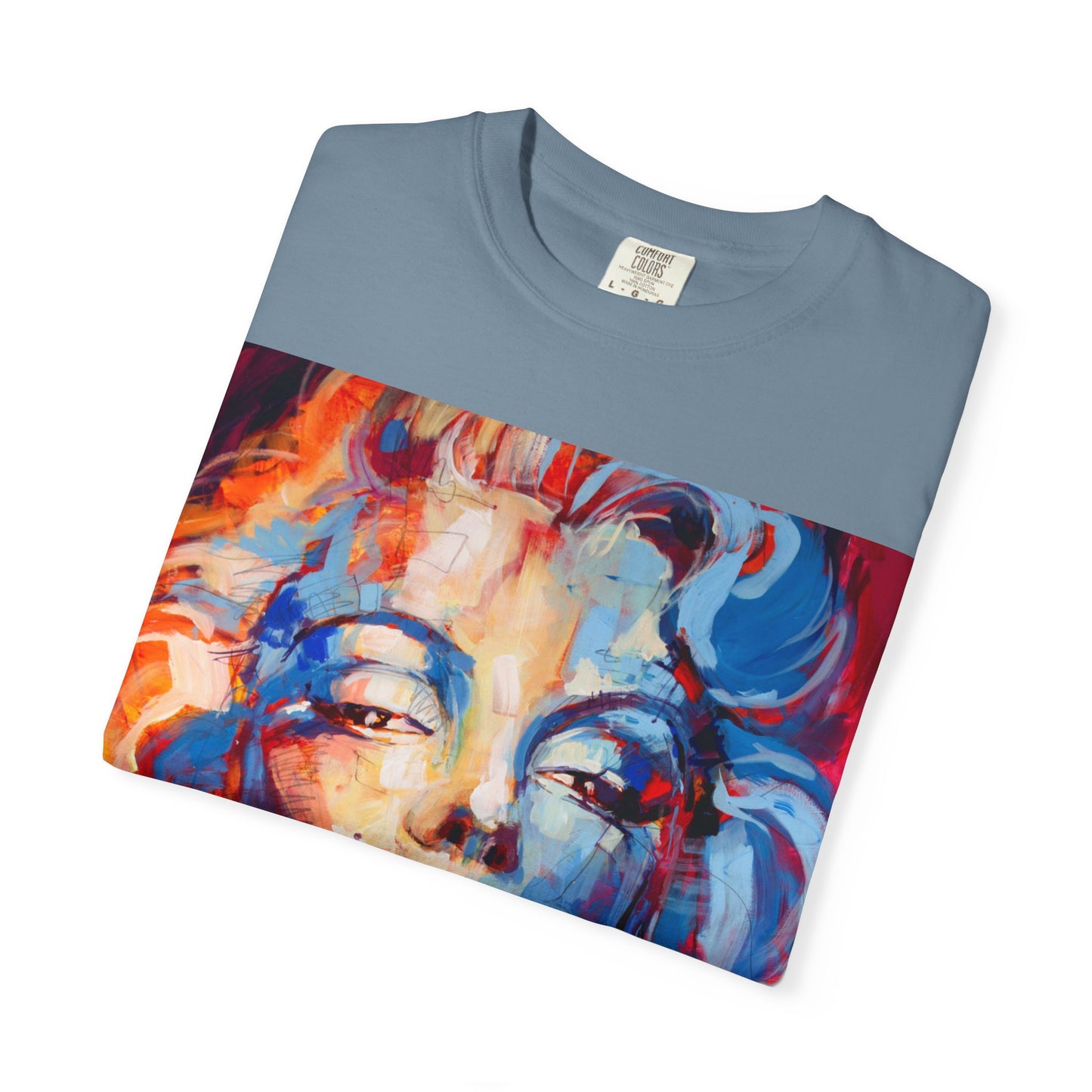 Artistic Pop Portrait T-Shirt — Colorful Marilyn-Inspired Graphic Tee