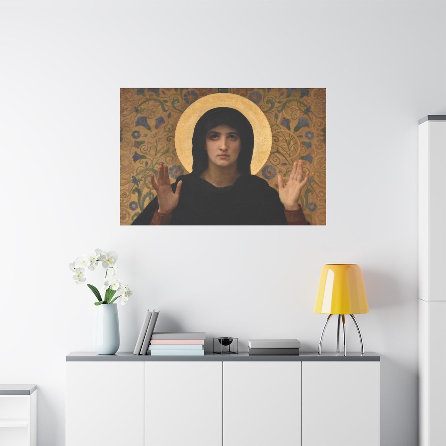 La Vierge consolatrice by William Adolphe Bouguereau Matte Stretched Wall Art