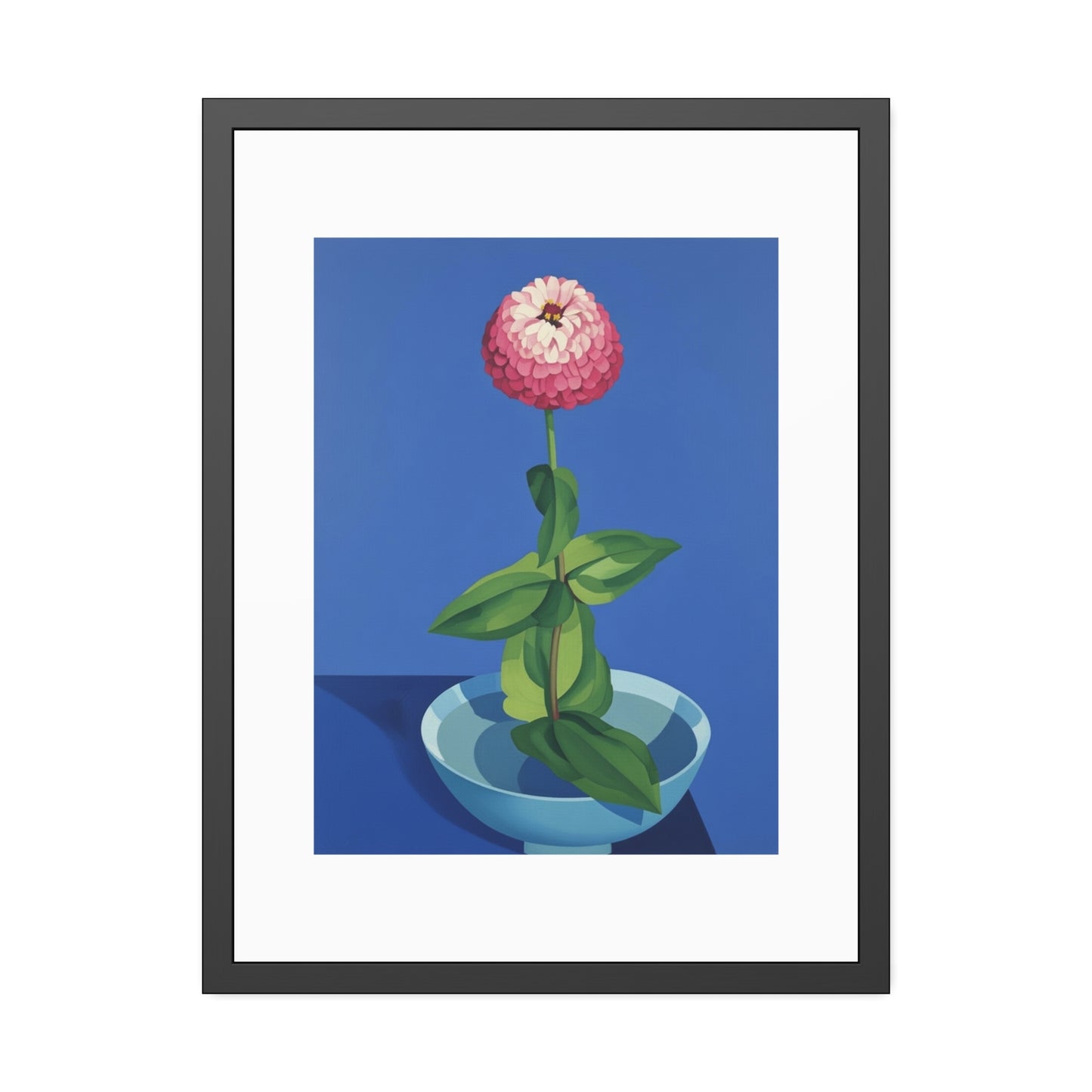 Framed Poster — Pink Bloom Still Life Wall Art
